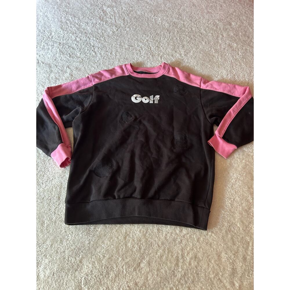 Golf Wang Pink & Black Finger Print Sweatshirt Size XL